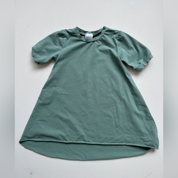 Sunlit Valley - Shirt Sleeve - T-Shirt Dresses - Green/Pink Size 5-6T - Picture 2 of 7